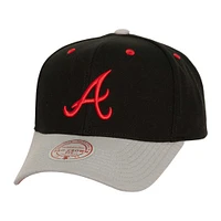 Men's Mitchell & Ness Black Atlanta Braves Bred Pro Adjustable Hat