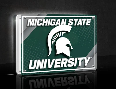 Michigan State Spartans LED Rectangle Tabletop Sign
