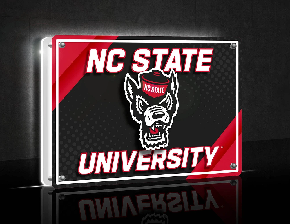 NC State Wolfpack LED Rectangle Tabletop Sign