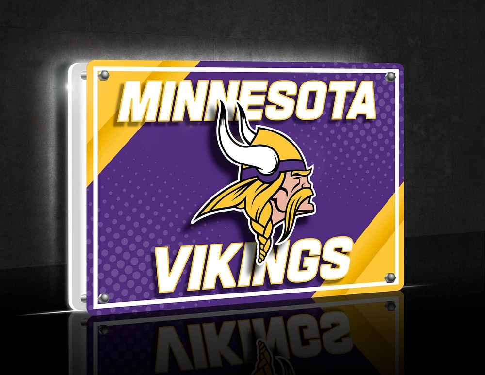 Minnesota Vikings LED Rectangle Tabletop Sign
