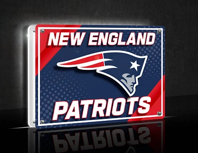 New England Patriots LED Rectangle Tabletop Sign