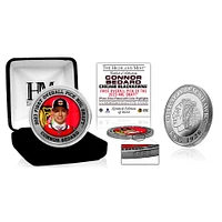 Highland Mint Connor Bedard Chicago Blackhawks 39mm Silver Plated Coin