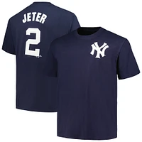 Men's Derek Jeter Navy New York Yankees Big & Tall Name & Number T-Shirt