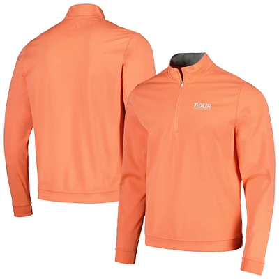 Men's adidas Coral TOUR Championship Elevated Tri-Blend Quarter-Zip Top