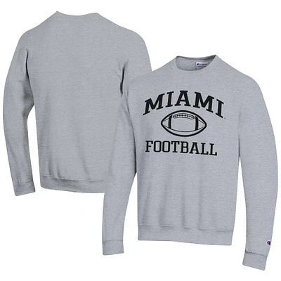Men's Champion Miami University RedHawks Football Powerblend Pullover Sweatshirt