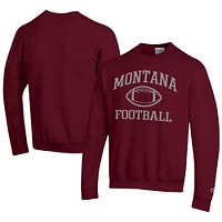 Men's Champion Maroon Montana Grizzlies Football Powerblend Pullover Sweatshirt