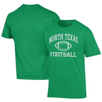 Men's Champion Kelly Green North Texas Mean Football Jersey T-Shirt