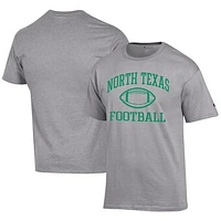 Men's Champion  Gray North Texas Mean Green Football Jersey T-Shirt
