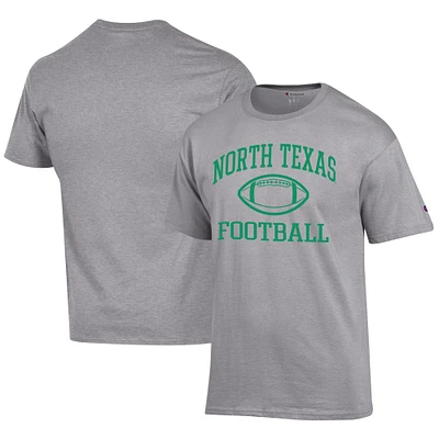 Men's Champion  Gray North Texas Mean Green Football Jersey T-Shirt