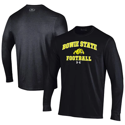 Men's Under Armour Bowie State Bulldogs Football Performance Long Sleeve T-Shirt