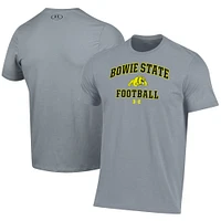 Men's Under Armour  Gray Bowie State Bulldogs Football Performance T-Shirt