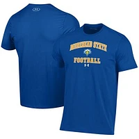 Men's Under Armour  Blue Morehead State Eagles Football Performance T-Shirt