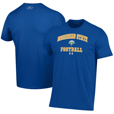 Men's Under Armour  Blue Morehead State Eagles Football Performance T-Shirt