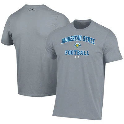 Men's Under Armour  Gray Morehead State Eagles Football Performance T-Shirt