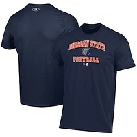 Men's Under Armour  Navy Morgan State Bears Football Performance T-Shirt