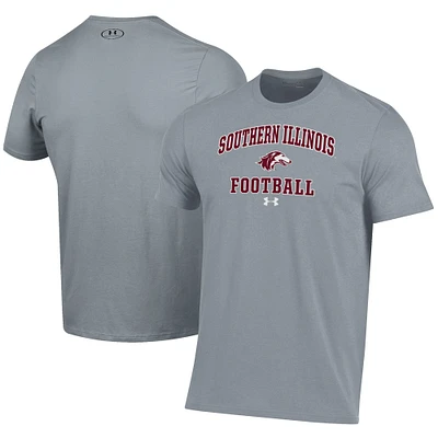 Men's Under Armour  Gray Southern Illinois Salukis Football Performance T-Shirt