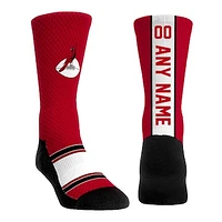 Youth Rock Em Socks  Cardinal Arizona Cardinals Throwback Jersey Custom Crew Socks