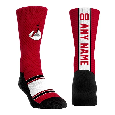 Youth Rock Em Socks  Cardinal Arizona Cardinals Throwback Jersey Custom Crew Socks