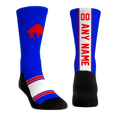 Youth Rock Em Socks  Royal Buffalo Bills Throwback Jersey Custom Crew Socks
