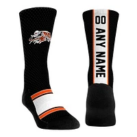 Youth Rock Em Socks  Black Cincinnati Bengals Throwback Jersey Custom Crew Socks
