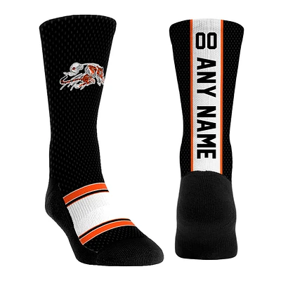 Youth Rock Em Socks  Black Cincinnati Bengals Throwback Jersey Custom Crew Socks