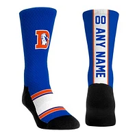 Youth Rock Em Socks  Royal Denver Broncos Throwback Jersey Custom Crew Socks