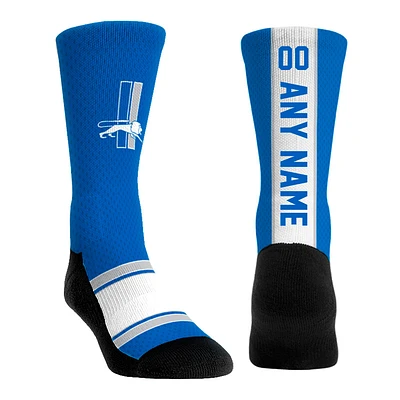 Youth Rock Em Socks  Blue Detroit Lions Throwback Jersey Custom Crew Socks