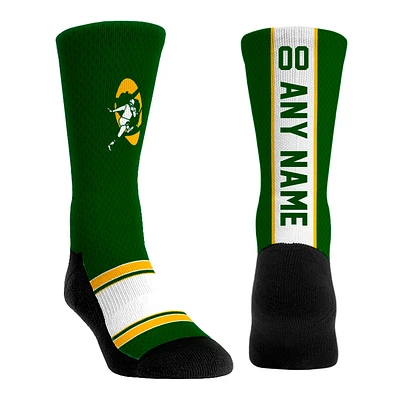 Youth Rock Em Socks  Green Green Bay Packers Throwback Jersey Custom Crew Socks