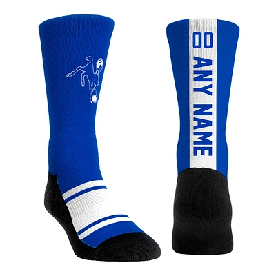 Youth Rock Em Socks  Royal Indianapolis Colts Throwback Jersey Custom Crew Socks