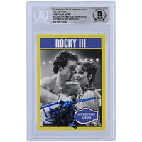 Talia Shire Rocky III Autographed 2016 Topps Rocky 40th Anniversary Factory Set #148 Beckett Fanatics Witnessed Authenticated Card