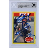 Sylvester Stallone Rocky II Autographed 2016 Topps Rocky 40th Anniversary Factory Set #58 Beckett Fanatics Witnessed Authenticated Card