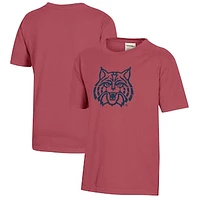Youth  Crimson Arizona Wildcats Logo Comfort Wash T-Shirt