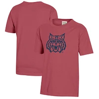 Youth  Crimson Arizona Wildcats Logo Comfort Wash T-Shirt