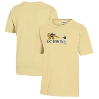 Youth  Gold UC Irvine Anteaters Logo Comfort Wash T-Shirt