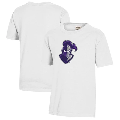 Youth  White Furman Paladins Logo Comfort Wash T-Shirt