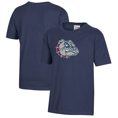 Youth  Heather Navy Gonzaga Bulldogs Logo Comfort Wash T-Shirt