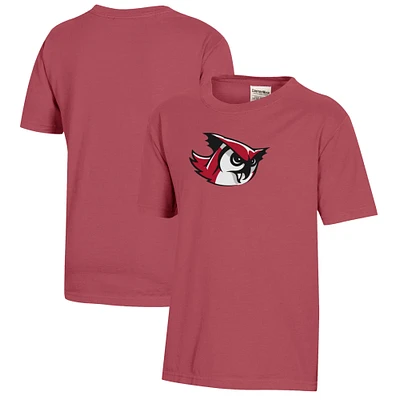 Youth  Crimson Keene State Owls Logo Comfort Wash T-Shirt