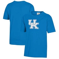 Youth  Royal Kentucky Wildcats Logo Comfort Wash T-Shirt