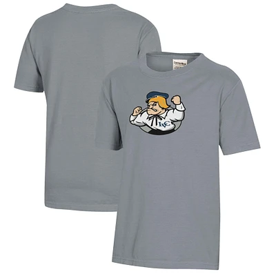 Youth  Gray Lebanon Valley College Logo Comfort Wash T-Shirt