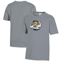 Youth  Gray Lebanon Valley College Logo Comfort Wash T-Shirt