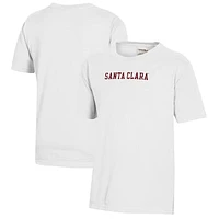 Youth  White Santa Clara Broncos Logo Comfort Wash T-Shirt