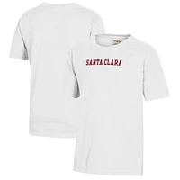 Youth  White Santa Clara Broncos Logo Comfort Wash T-Shirt