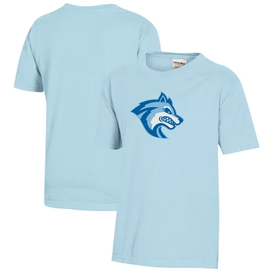 Youth  Light Blue Sonoma State Seawolves Logo Comfort Wash T-Shirt