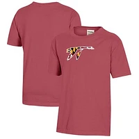Youth  Crimson Washington College Shoremen Logo Comfort Wash T-Shirt