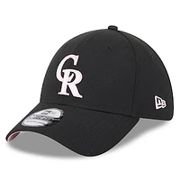 Men's New Era  Black Colorado Rockies 2024 Mother's Day 39THIRTY Flex Hat