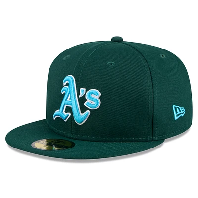 Men's New Era Green Oakland Athletics 2024 Father's Day 59FIFTY Fitted Hat