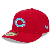 Men's New Era Red Cincinnati Reds 2024 Father's Day Low Profile 59FIFTY Fitted Hat