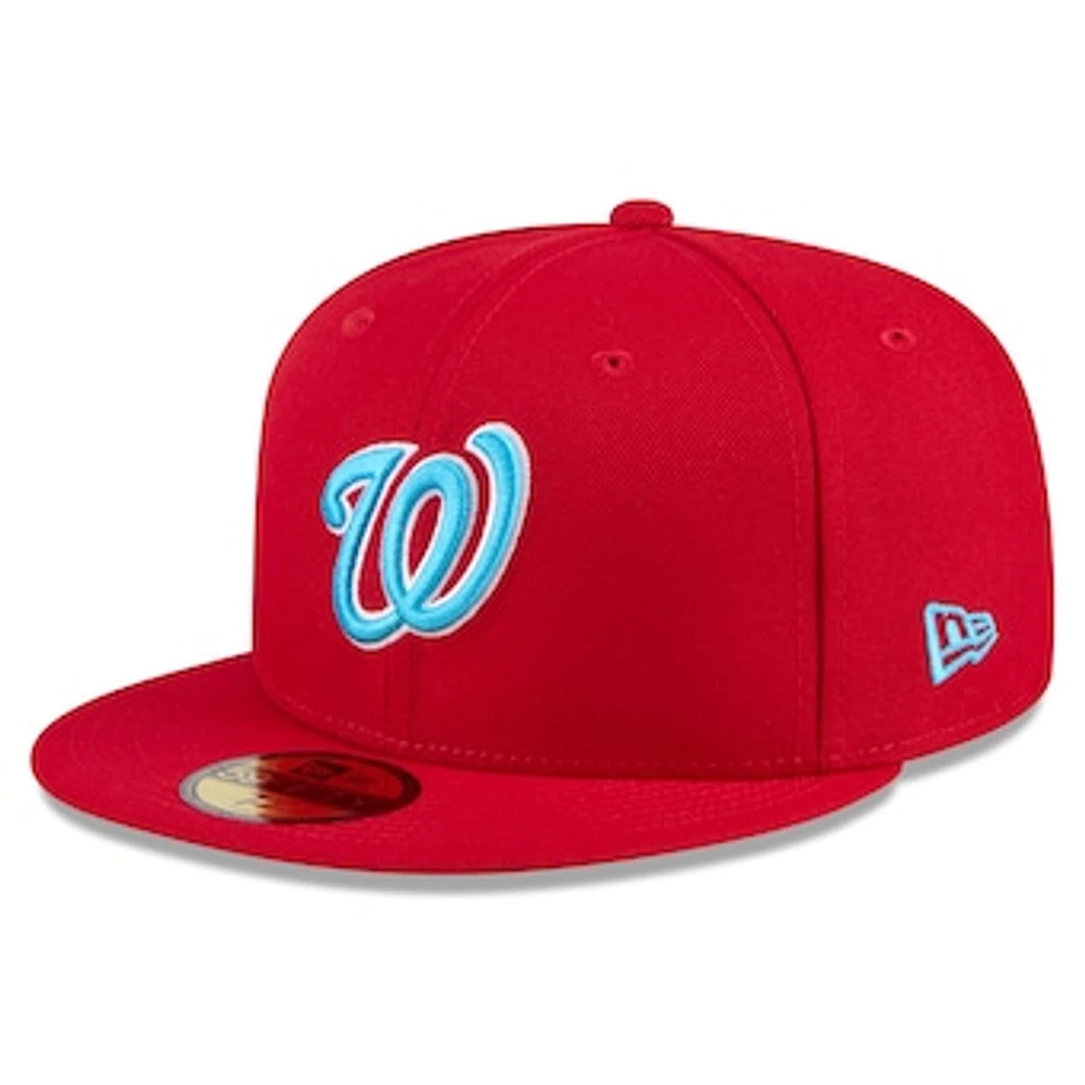 Men's New Era Red Washington Nationals 2024 Father's Day 59FIFTY Fitted Hat