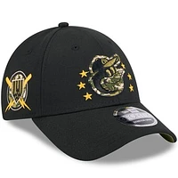 Men's New Era  Black Baltimore Orioles 2024 Armed Forces Day 9FORTY Adjustable Hat