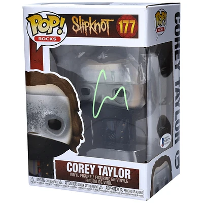 Corey Taylor Slipknot Autographed #177 Funko Pop! Signed in Light Green - Beckett